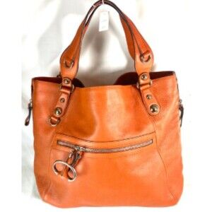 Gucci Tote Leather Terracotta Orange unused with storage bag